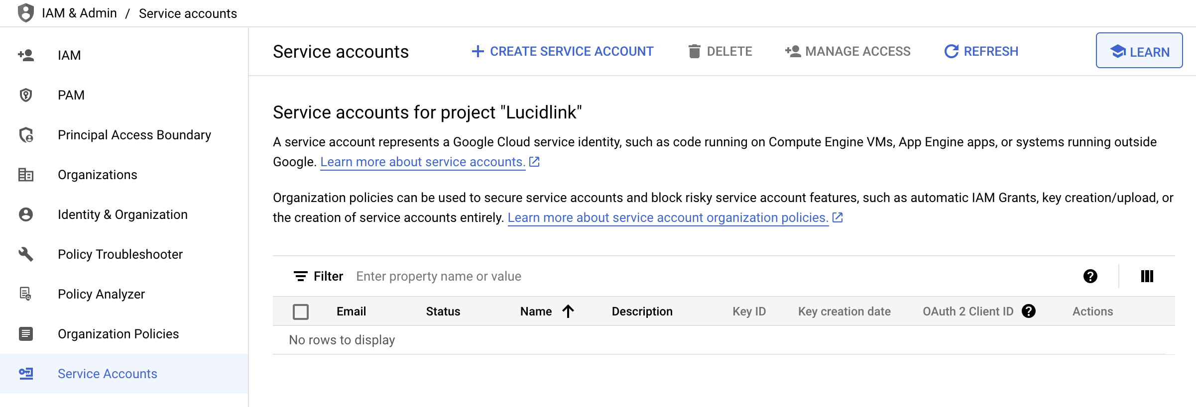 Google Cloud Platform (GCP) – LucidLink Classic Help Center
